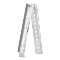Hulk 4x4 Motorcycle Ramp 182Kg Each 2.15M Aluminium Folds Flat