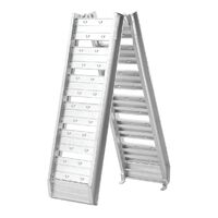 Hulk 4x4 Motorcycle Ramp 200Kg Each 1.82M Aluminium Folds Flat