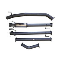 Hulk 4x4 Stainless Steel Exhaust Kit w/Muffler Delete (Hilux GUN Series 15+)