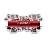 IAG Performance V3 Top Feed Fuel Rails for (WRX 01-14/STi 02-20/LGT 07-12/FXT 03-13) - Red Finish