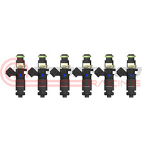 Raceworks Set of 4 1200cc Full Length Fuel Injectors 14mm/Denso   INJ-502-14-RB26