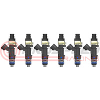 Raceworks Set of 6 1200cc Fuel Injectors 11mm - Toyota Supra 2JZ-GTE/Nissan 300ZX Z32  INJ-504-11-6