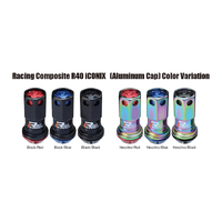 KYO-EI Racing Composite R40 iCONIX M12xP1.25 (Nut Set) (Aluminum Cap) RIA-03NK