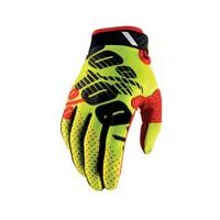 100% Ridefit Yellow/Black Gloves