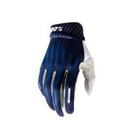 100% Ridefit Navy Gloves