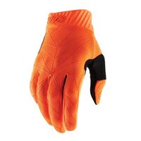 100% Ridefit Fluo Orange/Black Gloves