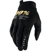 100% iTrack Black Youth Gloves
