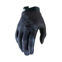 100% iTrack Black/Charcoal Gloves