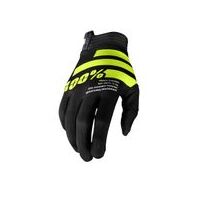 100% iTrack Fluo Yellow/Black Gloves