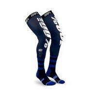 100% Rev Knee Brace Sock White/Navy
