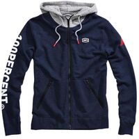 100% Hiatus Navy Zip Hoodie