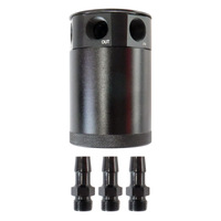 PSR Compact 3-Port Baffled Oil Catch Can V2 Black