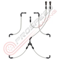 PSR/Raceworks Parallel Fuel Rail Kit Suit 1/8" NPT FPR w/Teflon Hose Turbosmart FPR800 Blue PSR-RWH-291