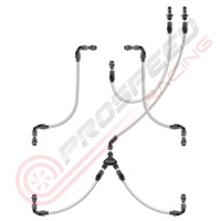 PSR/Raceworks Parallel Fuel Rail Kit Suit 6AN FPR w/Teflon Hose No FPR PSR-RWH-351