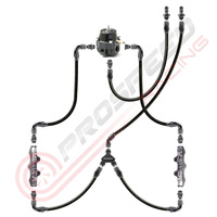 PSR/Raceworks Parallel Fuel Rail Kit w/Radium Conversion Fuel Rails No FPR PSR-RWH-356
