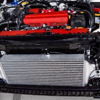 Front Mount Intercooler Kit (suits Subaru 15+ VA STI) - Black PWFMIC08B