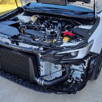 2022+ WRX stage 2 front mounted intercooler kit black PWFMIC11B