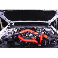 PROCESS WEST 3.5 INCH CROSSOVER PIPE wrinkle red powder coated finish PWRRCP01R
