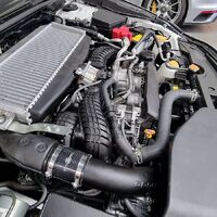 2022+ WRX charge pipe kit black (suits factory intercooler and PW intercooler) PWTMIC17CPB