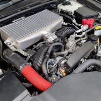 2022+ WRX charge pipe kit red (suits factory intercooler and PW intercooler) PWTMIC17CPR