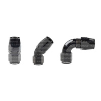 Raceworks Cutter Hose Fitting Straight 120 Degree RWF-104-08BK