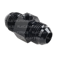 Raceworks Male To Male With 1/8In NPT Port AN-8 RWF-141-08BK
