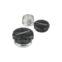 Raceworks Weld On Aluminum Filler With Black Female Cap 1In 1" RWF-460-16-ABK