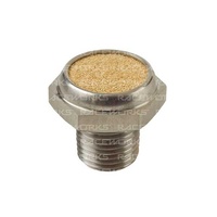 Raceworks 1/8" NPT Stainless Steel Diff Breather With Bronze Element  RWF-464-02SS