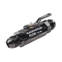 Raceworks Shut Off Valve AN-6 AN-8 RWF-650-08BK