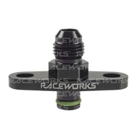 Raceworks Fuel Rail Adapter Suits Mitsubishi Evo X/Subaru/Toyota  RWF-680-01BK