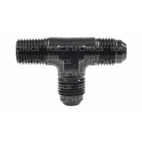Raceworks Tee - 3/8'' NPT On Run  RWF-826-08BK