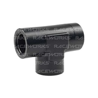 Raceworks 1/8+ô NPT Female Tee 3/8" NPT RWF-917-06BK