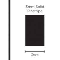 Pinstripe Solid Black 3mm x 10mt