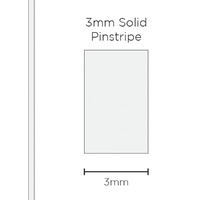 Pinstripe Solid White 3mm x 10mt