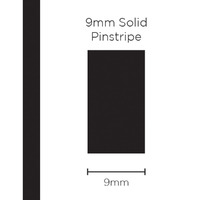 Pinstripe Solid Black 9mm x 10mt