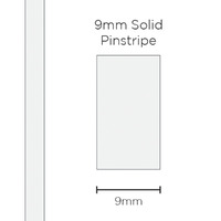 Pinstripe Solid White 9mm x 10mt