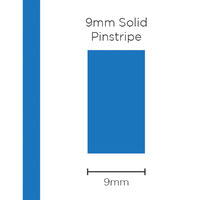 Pinstripe Solid Medium Blue 9mm x 10mt