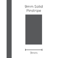 Pinstripe Solid Charcoal 9mm x 10mt