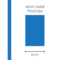 Pinstripe Solid Medium Blue 6mm x 10mt