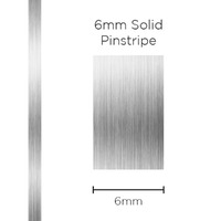 Pinstripe Solid Silver 6mm x 10mt