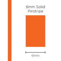 Pinstripe Solid Orange 6mm x 10mt