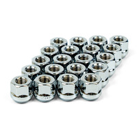 Wheel Nut Bulge Open End 12 X 1.50 Chrome 20pcs