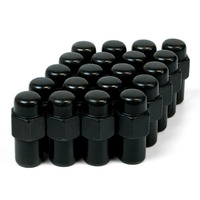Wheel Nut Mag 12 x 1.50 Black 43mm 20pcs