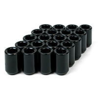Wheel Nut Internal Hex 1/2 Black 33mm 20pcs