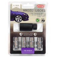 Lock Nuts Splined Acorn Bulge 44mm 1/2 Pk 4