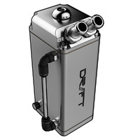 Oil Catch Tank - Polished 600ml Rectangle