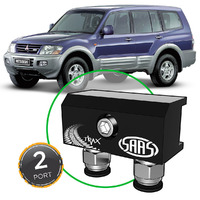 Diff Breather Kit 2 Port incl Nylon Bushes for Mitsubishi PAJERO NM-NP 2000-2006