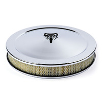 Chrome Filter Assembly 14" x 2" Holley