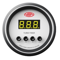 Turbo Timer Digital Auto 52mm White Muscle Series