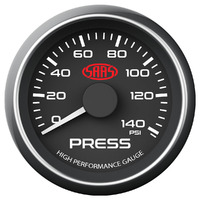 Oil Press Gauge 0-140psi 52mm Black Muscle Series